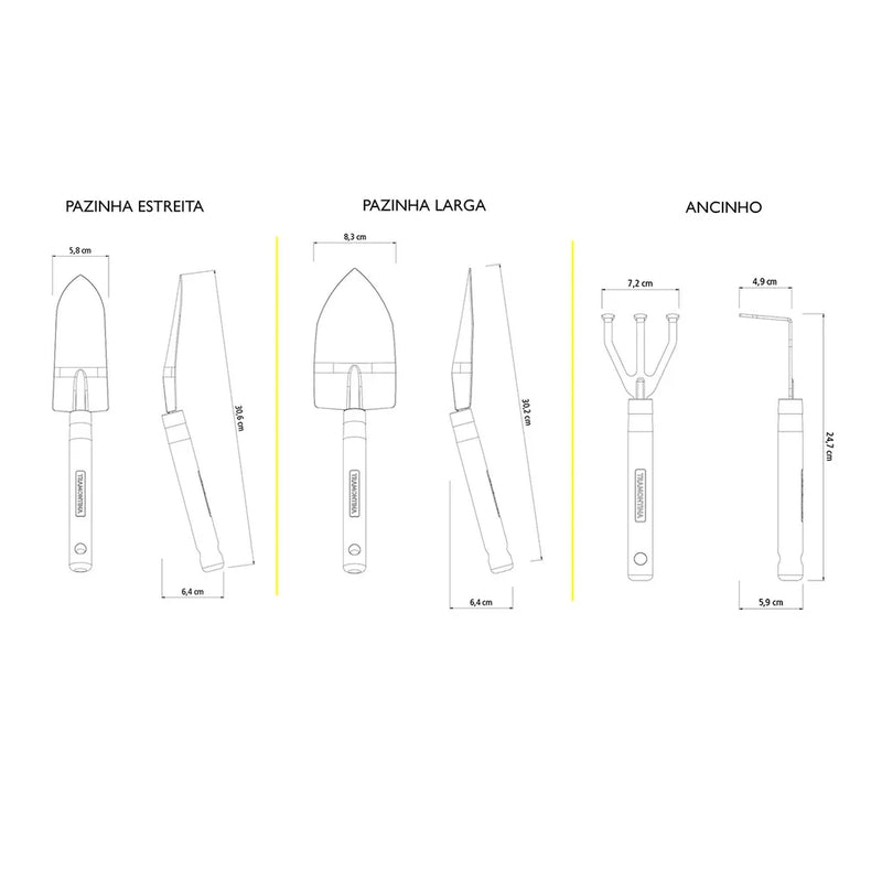 Kit Jardinagem 4 Peças