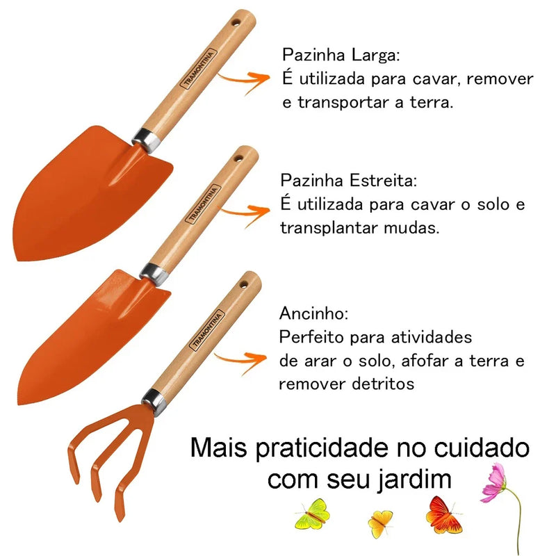 Kit Jardinagem 4 Peças