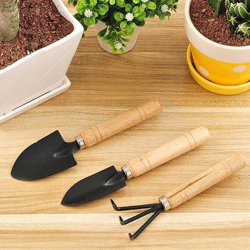 Kit de Jardinagem Mini Garfo e Pazinha – Compacto e Funcional para Pequenos Espaços